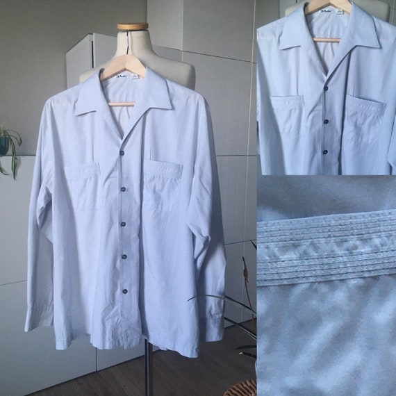 1980s Vintage Tailored DAVILA Mens Cabana Shirt /… - image 1