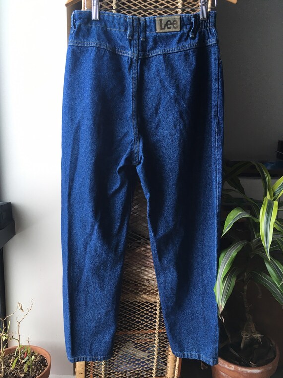 1980s Vintage LEE Jeans Mom Jeans Tapered Ankle 14… Gem