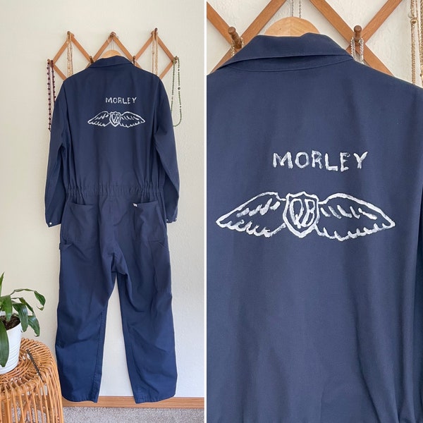 1990s vintage QUIET BIRDMEN Aviation Secret Society Member Coveralls / Taille 48 Regular / Key Coveralls / Overalls / Jumpsuit