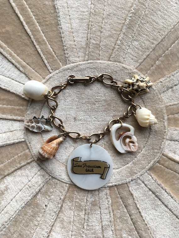 1950s Vintage SAN FRANCISCO Souvenir Shells Charm 