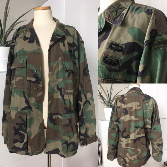 Vintage US ARMY Airborne Ranger Camouflage Coat - Gem