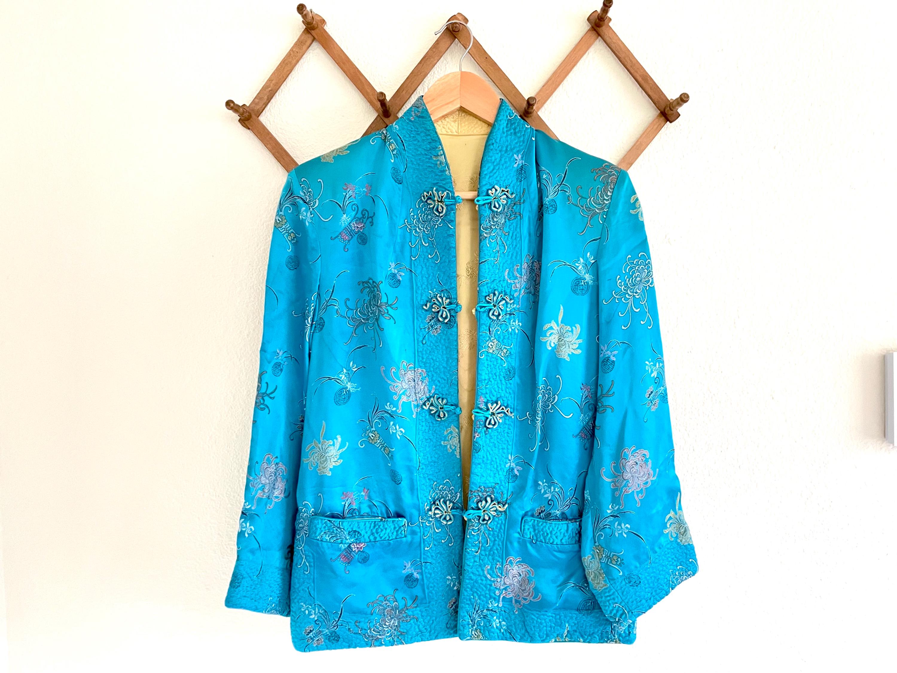 Vintage Chinese Jacquard Jacket - Etsy Vintage Chinese Jacquard Jacket - Etsy