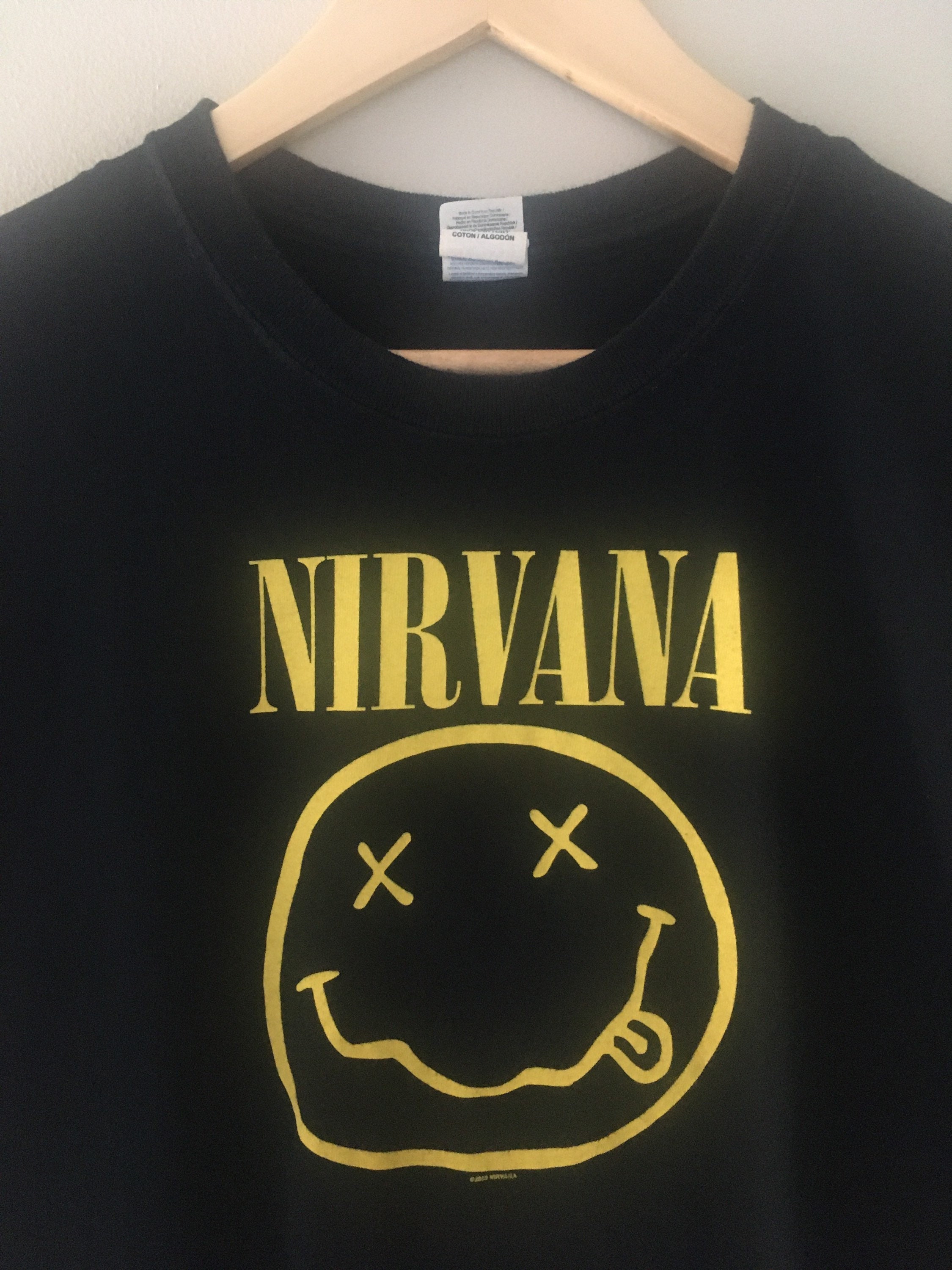 Vintage NIRVANA Smiley Tee / T-shirt / Iconic / Kitty Pettin / - Etsy
