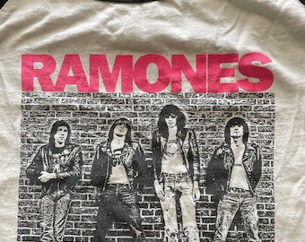 Vintage Ramones Raglan Jersey  Hey Ho Let’s Go   2XL