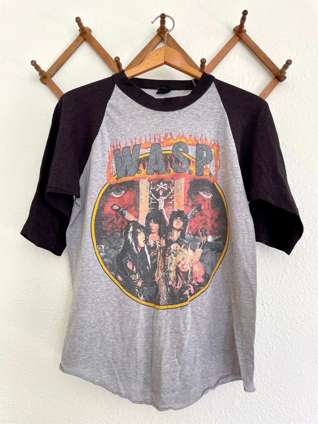 1980s WASP Animal Tour Raglan Shirt: Vintage Concert Tee - Etsy