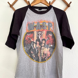 【希少】W.A.S.P. オリジナル1984TOUR ラグランシャツ Wasp 1984 Tour Shirt - Etsy