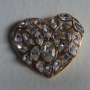 Broche coeur YSL Yves Saint Laurent