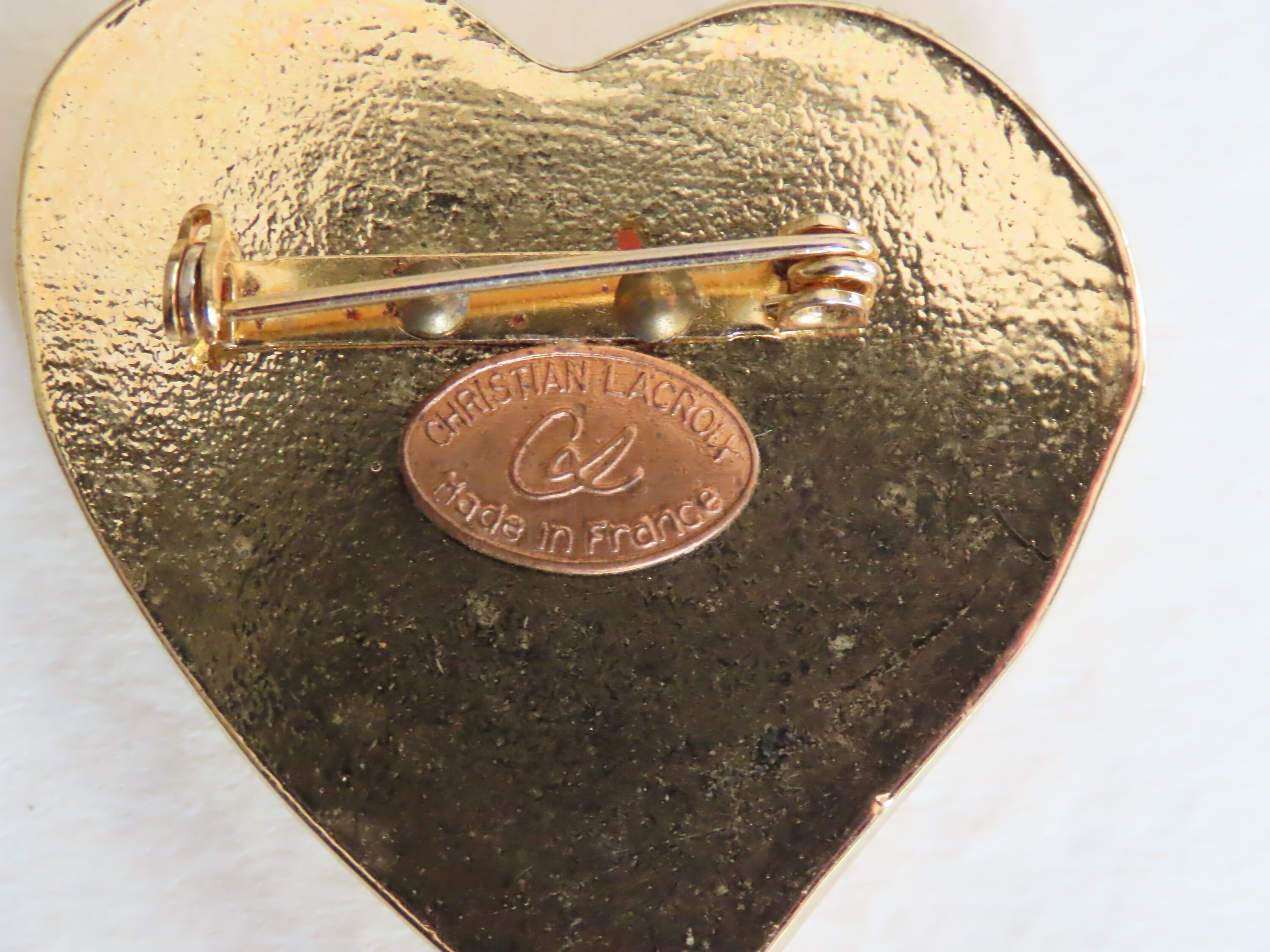 クリスチャン・ラクロワのハートブローチ - Etsy 日本