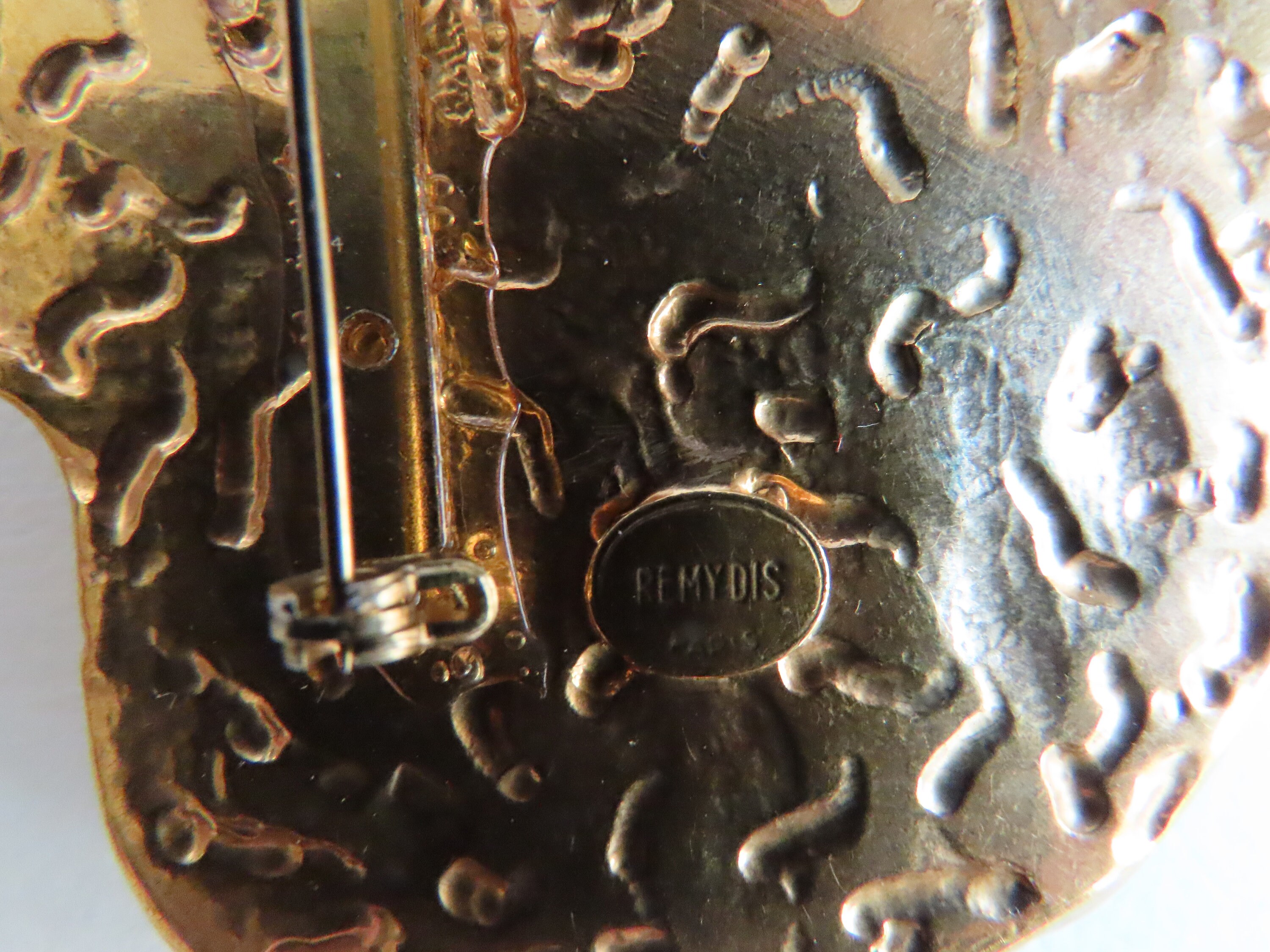 Broche Vintage émaillée Remy Dis Paris - Made In France - Occasion à Collectionner Ou à Porter