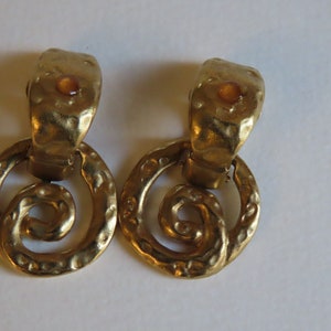 Jacques Esterel tiny pendant earrings