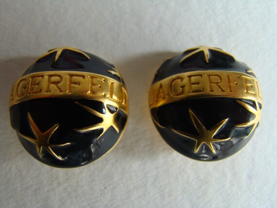 Blue Moon Star Karl Lagerfeld earrings