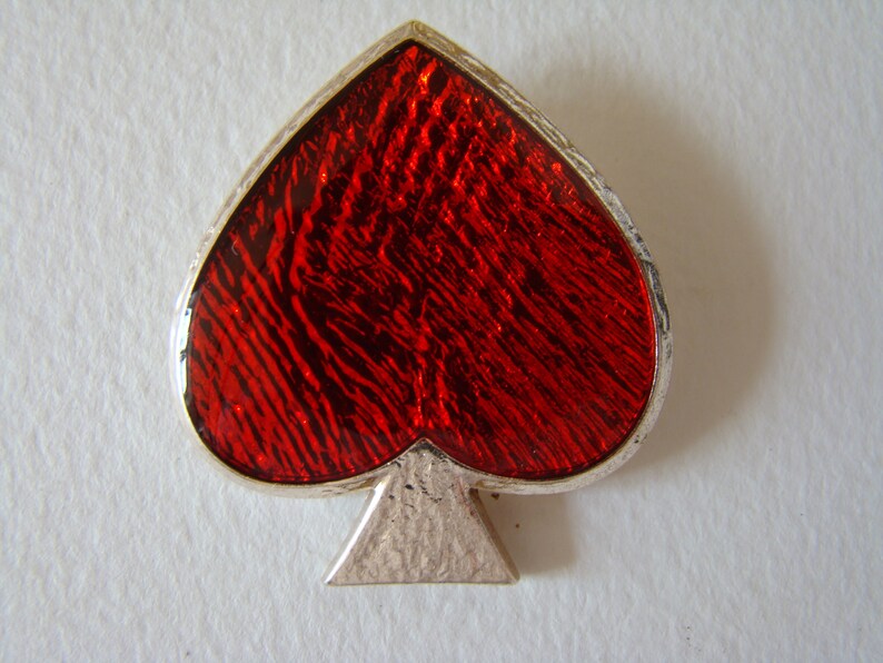 YSL Yves Saint Laurent red heart brooch or pendant - special off YSL Yves Saint Laurent red heart brooch or pendant - special off
