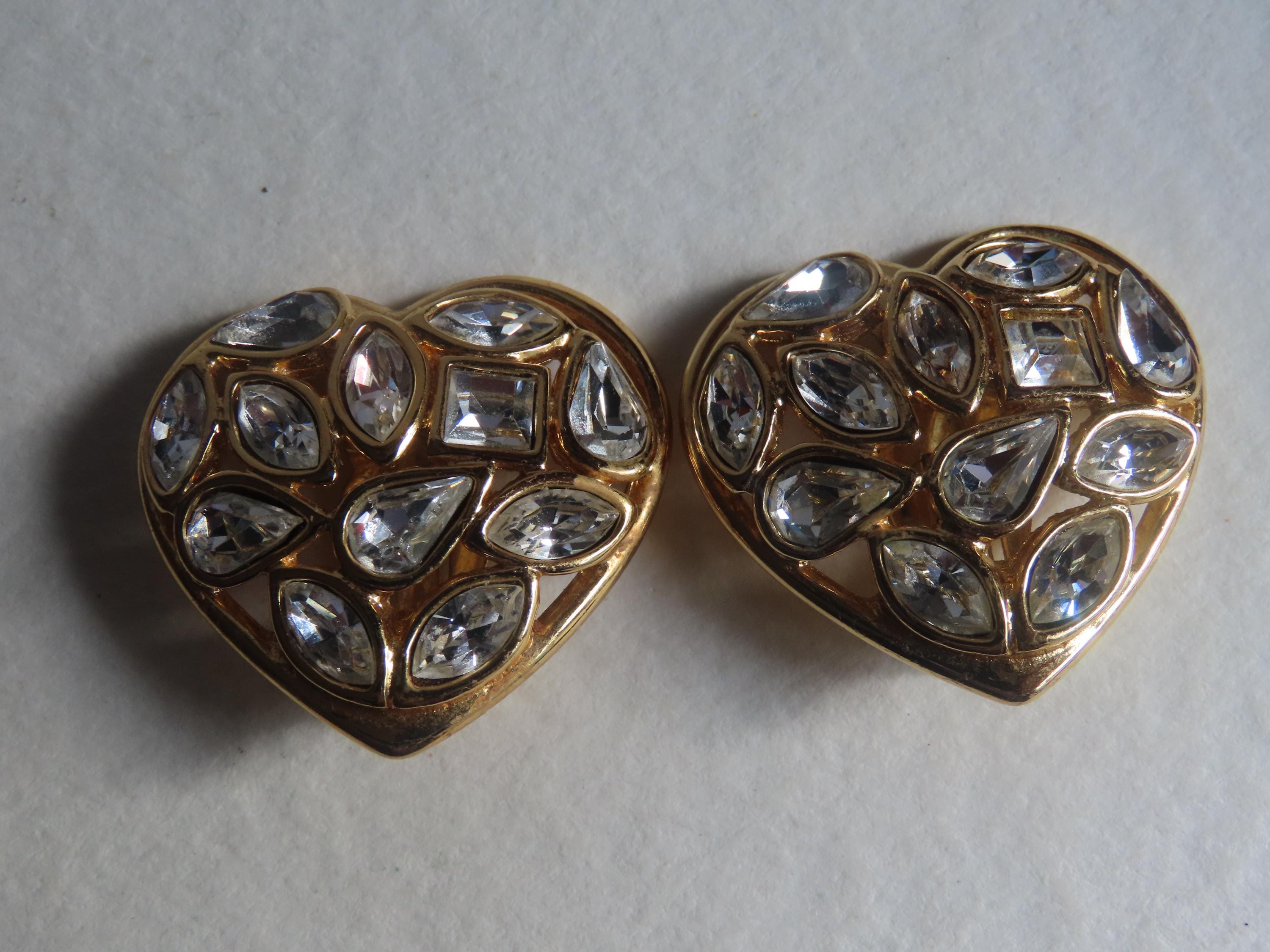 YSL イヴ・サンローランのハート型イヤリング - Etsy 日本