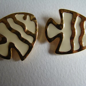 Atalante Fish Earrings inspired by Yves Saint Laurent design