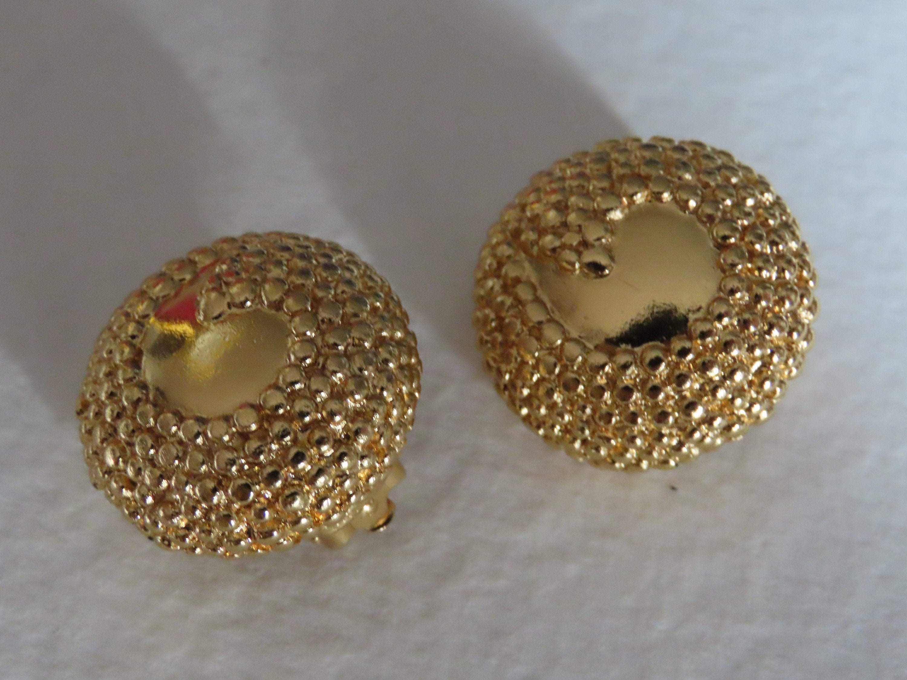 Boucles D'oreilles Ted Lapidus Plaqué Or Avec Pierres - Neuf Sans Emballage