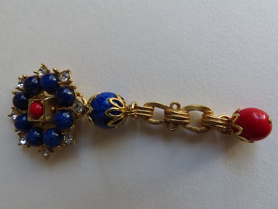 Byzantin style with pearls in imitation of lapis … - image 7