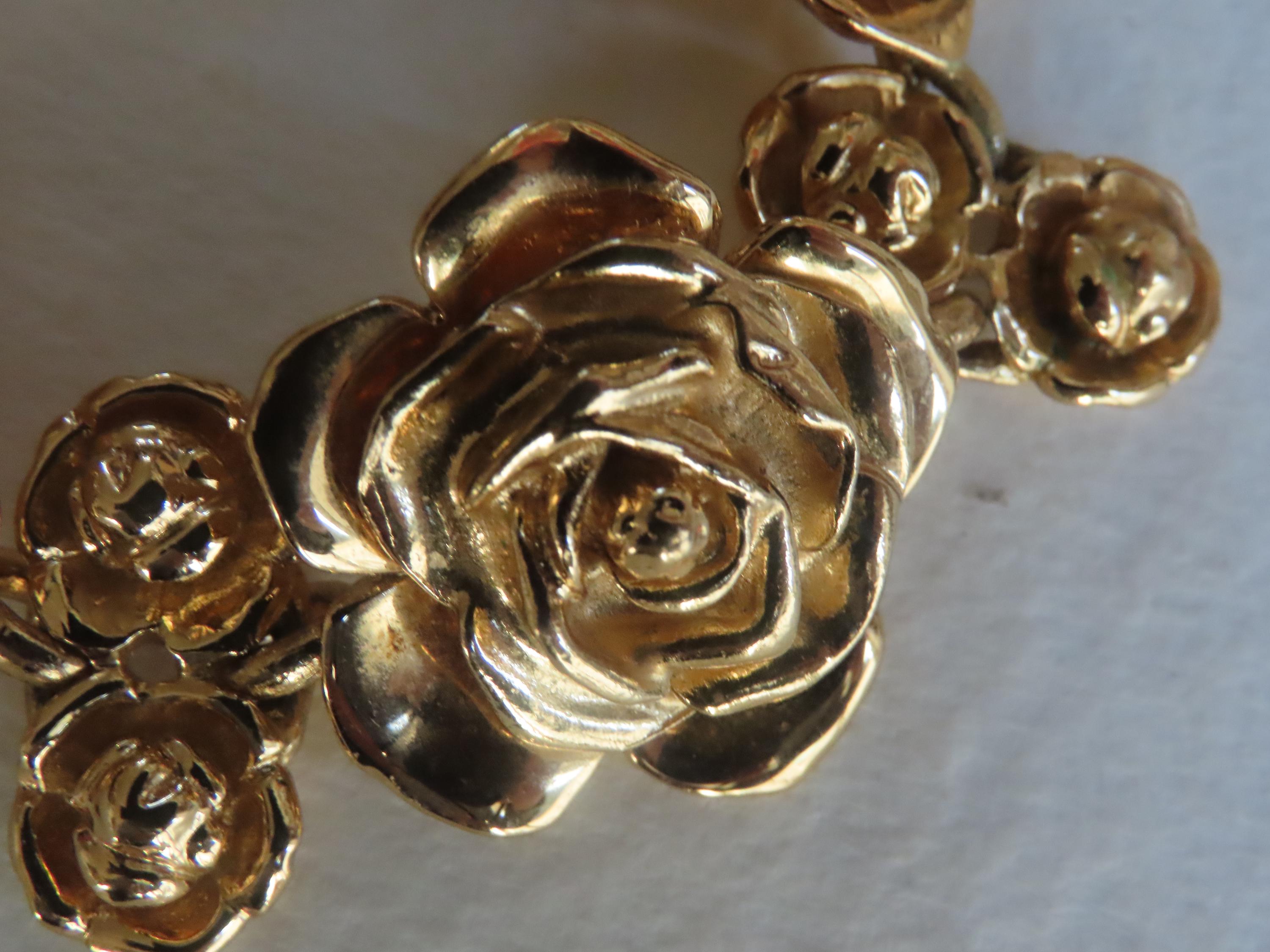 YSL Yves Saint Laurent Roses Bracelet - Etsy