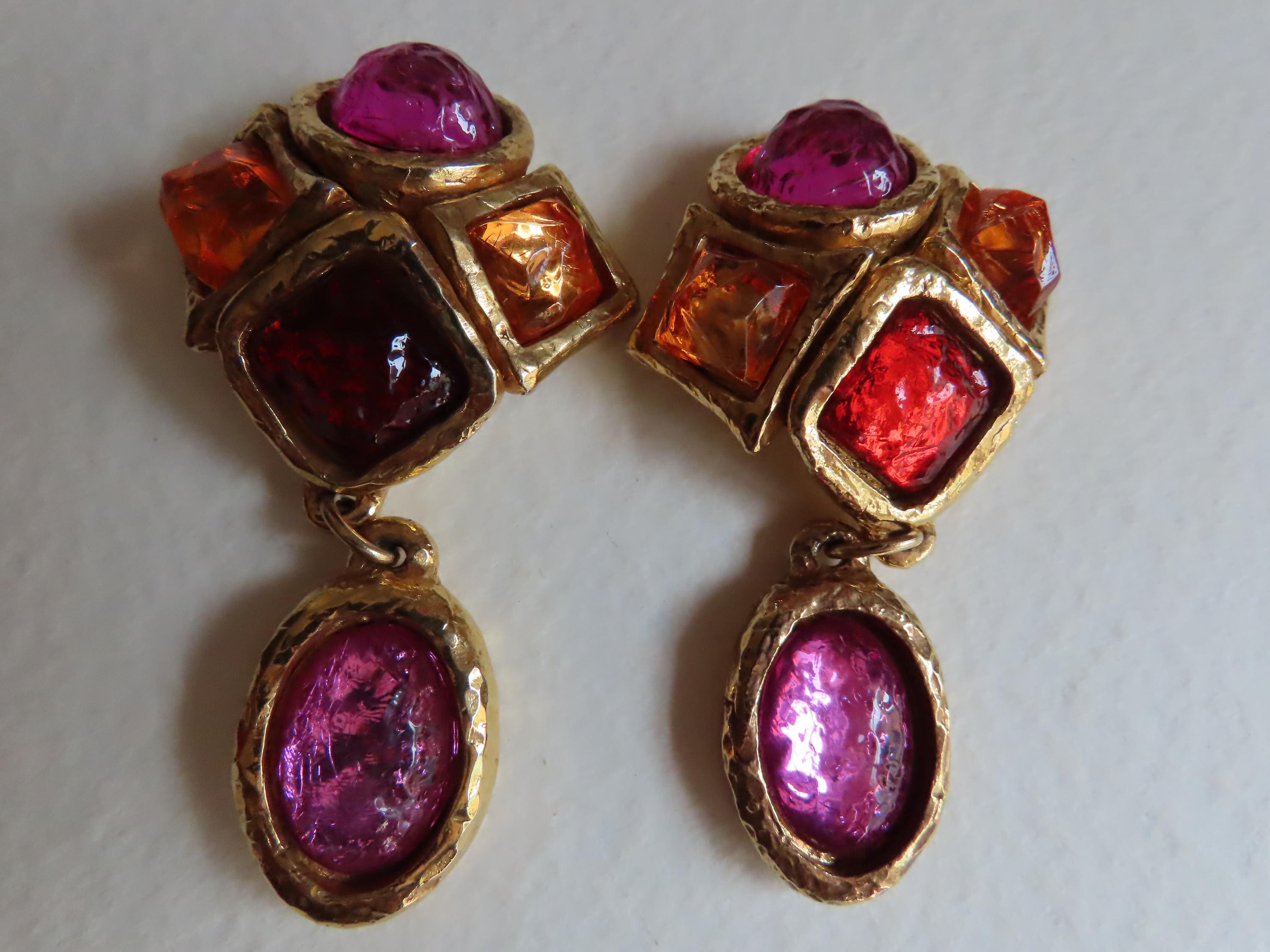 Boucles D'oreilles Clips Vintage Plaquées Or Jaune - Marque Alexis Lahellec - Modèle Puces Dorées
