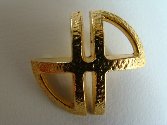 Jean Patou Initials Logo brooch
