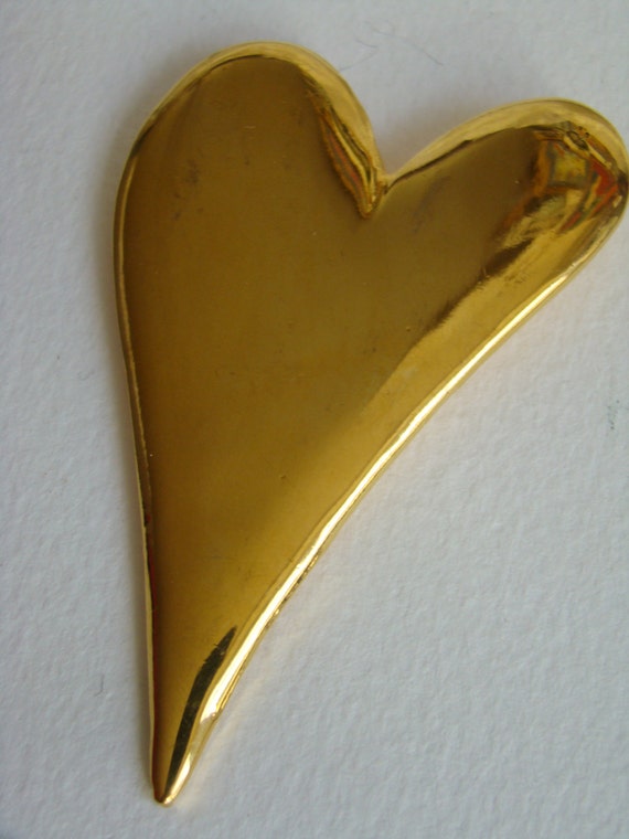 Edouard Rambaud Large Heart brooch - image 5