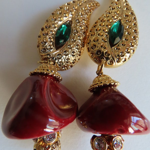 Bollywood style Claire Deve ( non signed ) earrings