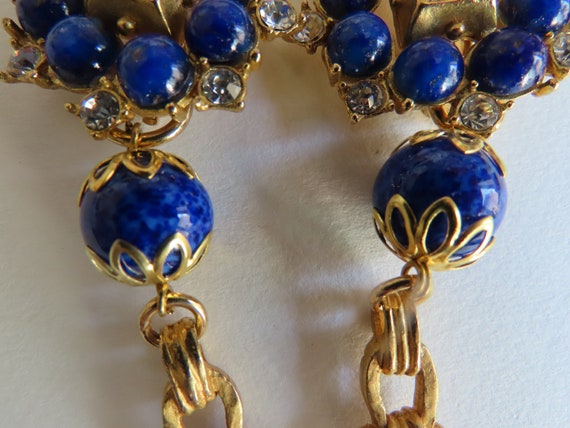 Byzantin style with pearls in imitation of lapis … - image 4