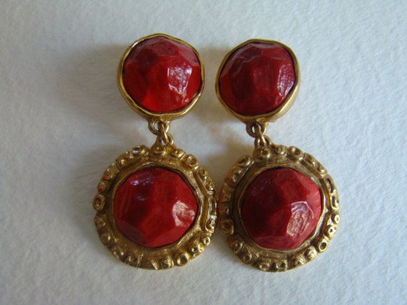 Rochas pendant earrings