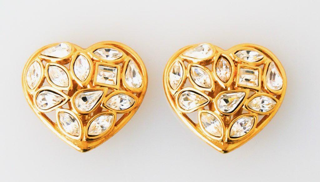 YSL イヴ・サンローランのハート型イヤリング - Etsy 日本