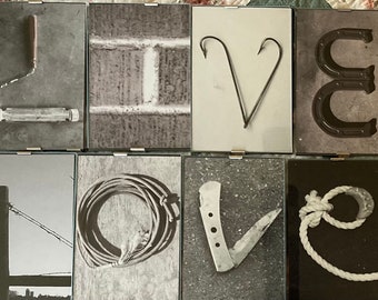 1000+ Alphabet pictures. Photos of every day items in the shape of letters of the alphabet. 4 x 6 and 2 x 3 black/white & color