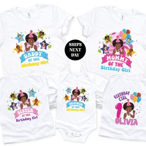 Gracie Custom Birthday Shirt, Family Matching Party Tee, Daughter Girl Outfit, Cute Personalized Toddler Name Age Sweatshirt Kids