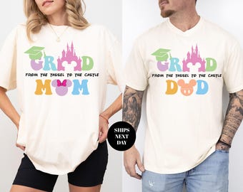 Camiseta de graduación de la familia Disney, camiseta de graduación de 2026, camiseta de graduados de último año, camiseta de mamá y papá graduados, camiseta de viaje de graduación, camiseta de graduación a juego