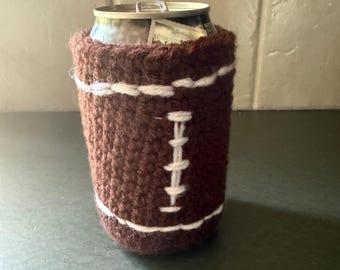 Football Crochet Cup Coozie