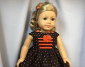 18 Inch Doll Clothes Halloween Dress with Petticoat and Headband for dolls like American
