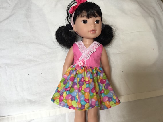 slim fit dress slacks Jelly Bean Soup Designs Alivia Dress Doll Clothes Pattern 14.5-15