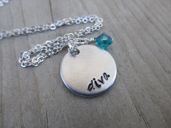 Diva Inspiration Necklace diva With an Accent - Etsy