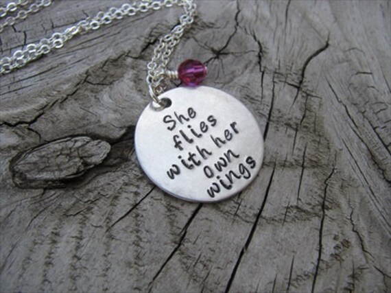 She flies with hotsell her own wings necklace