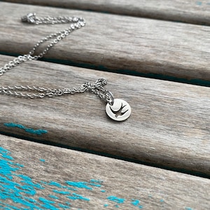 Stainless Steel Bird Necklace -with chain of your choice- Dainty Pendant