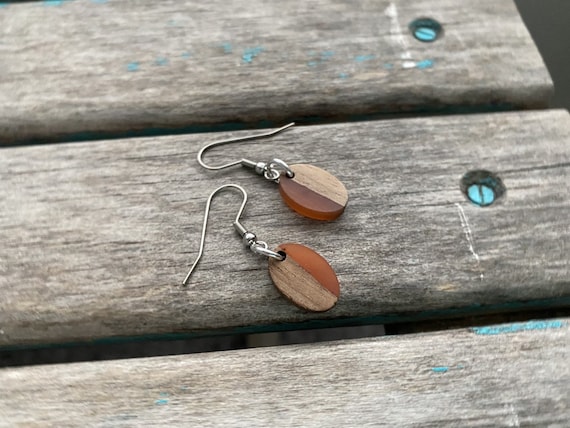 Boucle d'Oreille Bois Afrique | The Pure Wood