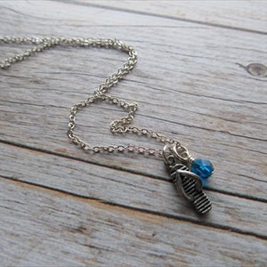 Flip Flop Necklace -Flip Flop Charm with an accent bead in your choice of colors