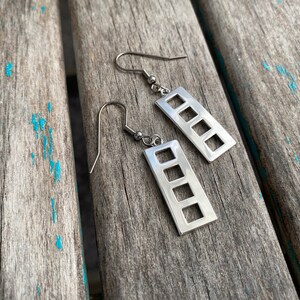 Silver Ladder Earrings