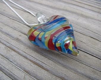 SALE- Rainbow Heart Necklace