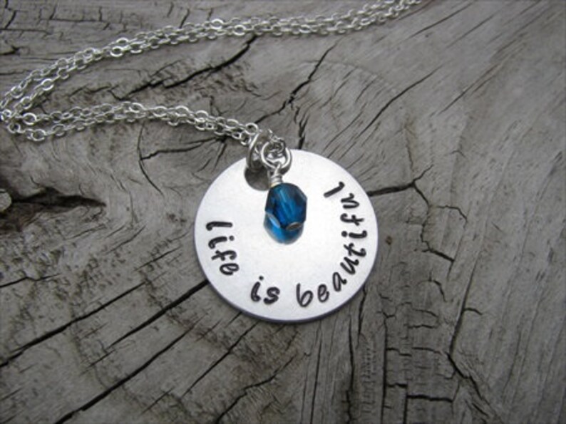 Inspiration Necklace- quot;life is acce trend Outlet ☆ Free Shipping rank beautifulquot; with an