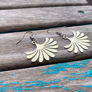 Soft Yellow Floral Earrings - Unique, and Lightweight Earrings