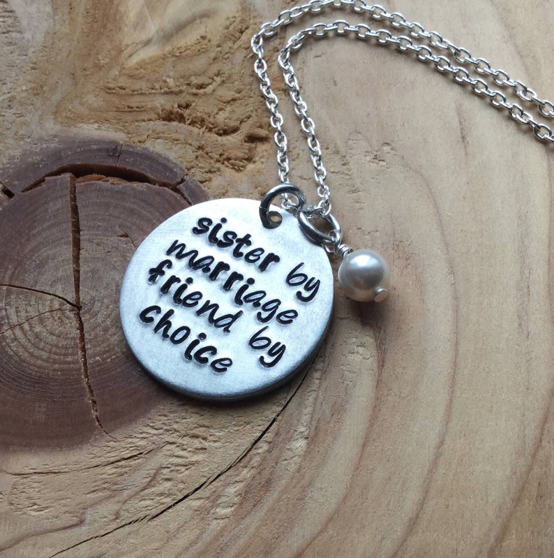 Sister in Law Necklace sister by Marriage Friend by Etsy