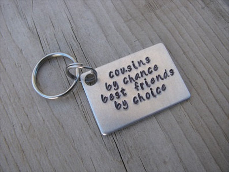 Cousin Keychain cousins by chance best friends by Etsy