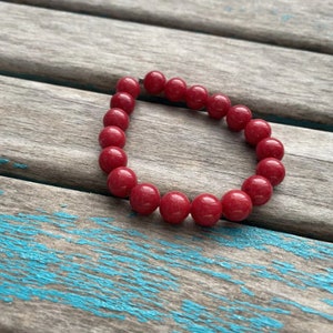 Red Beaded Bracelet