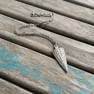 Antique Silver Arrow Pendant Necklace