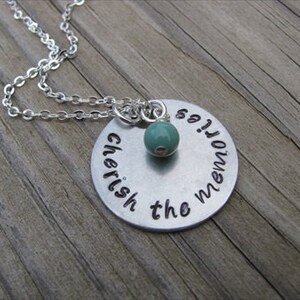 Inspiration Necklace cherish the Memories With an Accent Bead in Your 