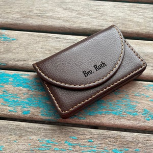 Elder's Gift -JW Business Card/Contact Card Holder - with a name on the front and Options to add to the back