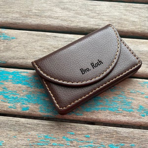 Elder&#39;s Gift -JW Business Card/Contact Card Holder - with a name on the front and Options to add to the back